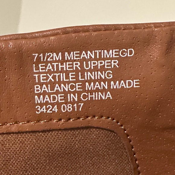 Nine West Tan Tall Leather UpperTextile Lining  Wedge Wide Calf Boots  Sz 7.5 - Picture 10 of 13